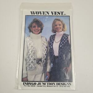 VINTAGE INDYGO JUNCTION DESIGNS PATTERN FOR WOVEN VESTS